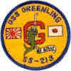 uss greenling ss 213 submarine coffee mug patch
