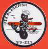 uss blackfish ss 221 submarine coffee mug patch