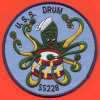 uss drum ss 228 submarine coffee mug patch