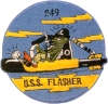 uss flasher ss 249 submarine coffee mug patch