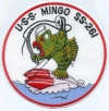 uss mingo ss 261 submarine coffee mug patch