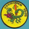 uss scorpion ss 278 submarine coffee mug patch