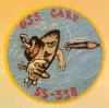 uss carp ss 338 submarine coffee mug patch