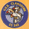uss clamagore ss 343 submarine coffee mug patch