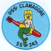 uss clamagore ss 343 submarine patch coffee mug
