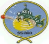 uss kete ss 369 submarine coffee mug patch