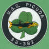 uss picuda ss 382 submarine coffee mug patch ss 382 uss picuda