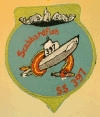 uss scabbardfish ss 397 submarine coffee mug patch