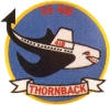 uss thornback ss 418 submarine coffee mug patch