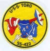 uss toro ss 422 submarine patch coffee mug