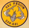 uss requin ssr 481 submarine coffee mug patch