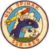 uss spinax ss 489 submarine coffee mug patch