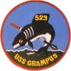 uss grampus ss 523 submarine coffee mug patch