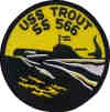 uss trout ss 566 submarine coffee mug patch