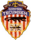 uss tecumseh ssbn 628 submarine coffee mug patch