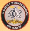 uss seawolf ssn 21 submarine coffee mug patch