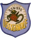 uss seawolf ssn 575 submarine coffee mug patch