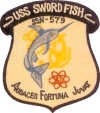 uss swordfish ssn 579 submarine coffee mug patch