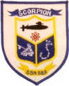 uss scorpion ssn 589 submarine coffee mug patch