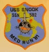uss snook ssn 592 submarine coffee mug patch