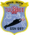 uss tullibee ssn 597 submarine coffee mug patch