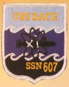 uss dace ssn 607 submarine coffee mug patch