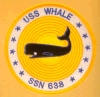 uss whale ssn 638 submarine coffee mug patch