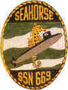 uss seahorse ssn 669 submarine coffee mug patch