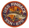 uss finback ssn 670 submarine coffee mug patch