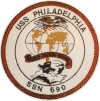 uss philadelphia ssn 690 submarine coffee mug patch