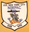 uss new york city ssn 696 submarine coffee mug patch