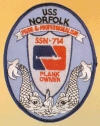 uss norfolk ssn 714 submarine coffee mug patch