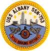 uss albany ssn 753 submarine coffee mug patch